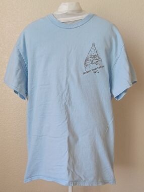 3/$25 SALE Napa Wildlife Rescue Cotton T-shirt Light Blue, Womens Medium 2024